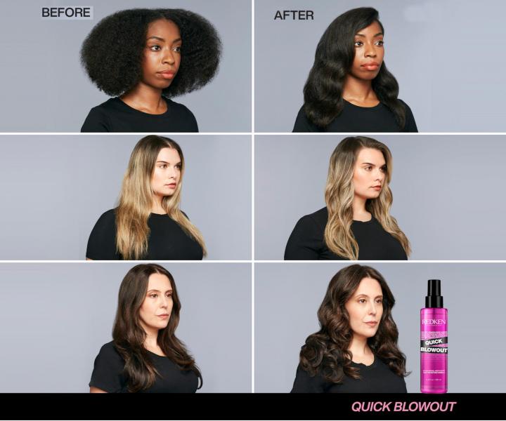 Spray termoochronny przyspieszajcy suszenie wosw Redken Quick Blowout - 125 ml