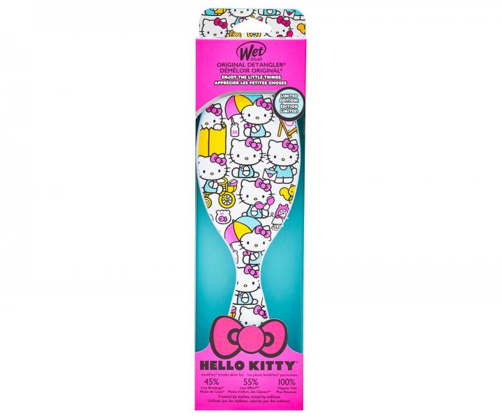 Szczotka do rozczesywania w�os�w Wet Brush Original Detangler Hello Kitty - bia�a