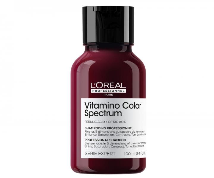 Zestaw podr�ny do piel�gnacji w�os�w farbowanych Lor�al Professionnel Serie Expert Vitamino Color Spectrum Glass Shine Hair Kit