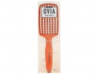 Szczotka do rozczesywania i suszenia w�os�w z w�osiem dzika i nylonowym Sister Young Ovia Hair Brush - pomara�czowa