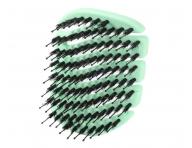 Szczotka do w�os�w z w�osiem dzika i nylonowym Sister Young Mila Pocket Hair Brush - jasnozielona