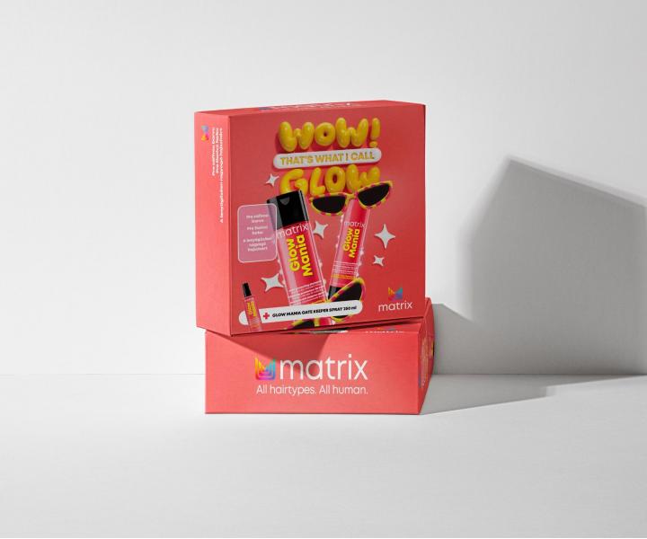 Zestaw upominkowy nadajcy poysk i ochron matowym wosom farbowanym Matrix Glow Mania