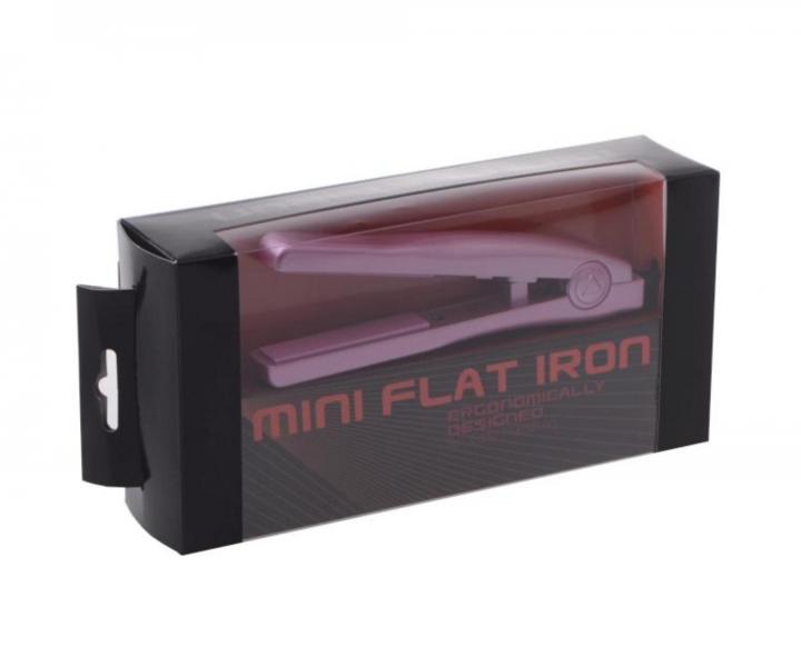 Mini prostownica do w�os�w Cera Flat Iron - 15 cm - r�owa
