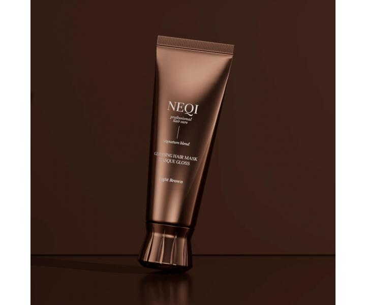 Maska koloryzuj�ca do w�os�w Neqi Glossing Hair Mask Light Brown - 120 ml - jasny br�z