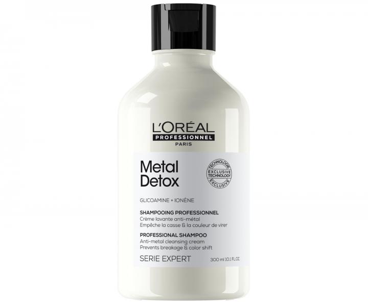 Szampon do wosw farbowanych i zniszczonych Loral Professionnel Serie Expert Metal Detox - 300 ml