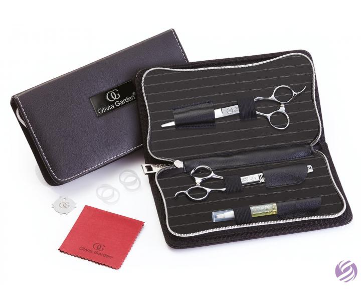 Zestaw noyczek fryzjerskich 6,5" i degawek 6,35" Olivia Garden SilkCut Pro