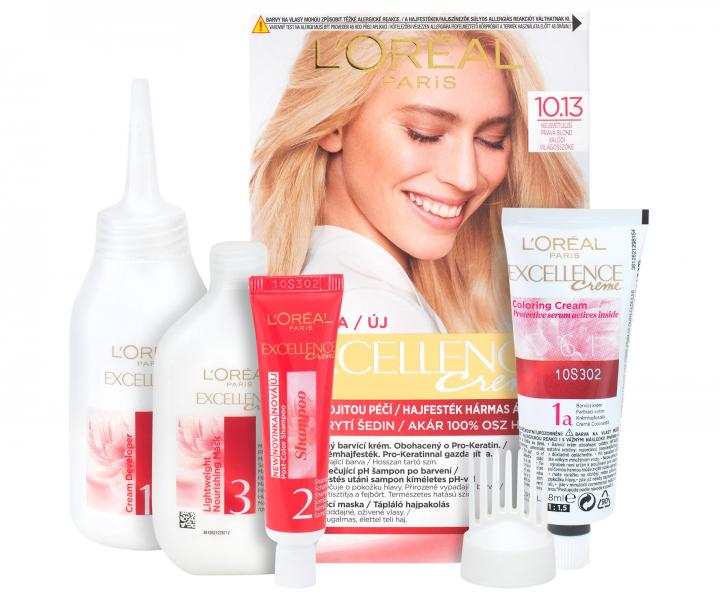 Farba do trwaej koloryzacji wosw Loral Excellence 10.13 jasny wietlisty blond