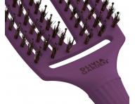 Szczotka do w�os�w Olivia Garden Fingerbrush Combo Medium ThinkPink Edition - ciemnofioletowa