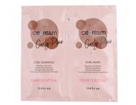 Szampon i maska do wosw krconych i falowanych Inebrya Ice Cream Curly Plus - 2 x 15 ml