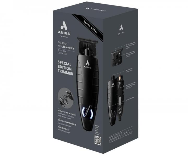 Profesjonalny trymer do w�os�w Andis GTX-Exo M-Force Cordless Trimmer 561863 - czarny
