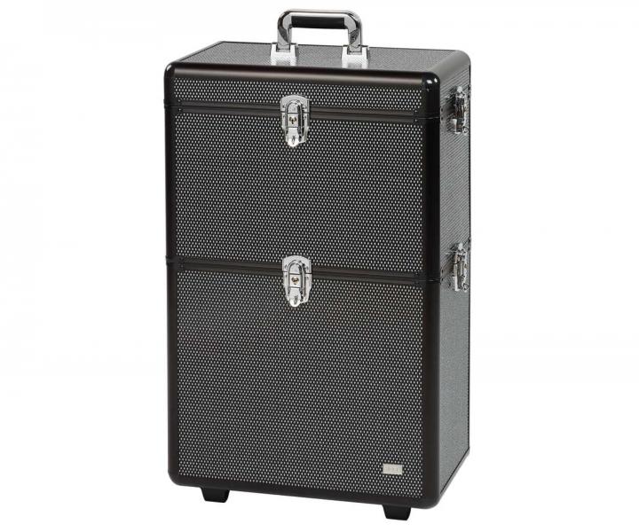 Profesjonalny kufer fryzjerski i kosmetyczny Sibel - czarny