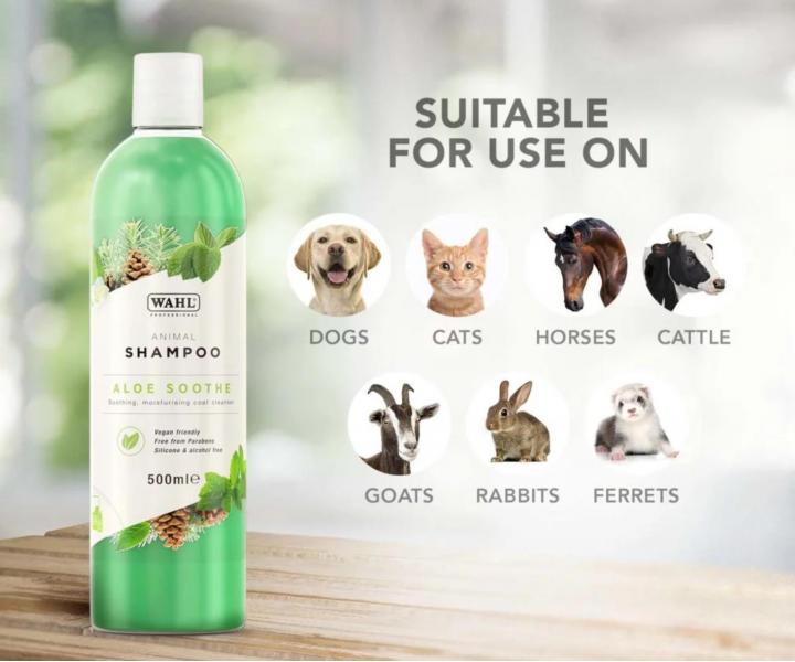 Szampon koj�cy do wra�liwej sk�ry zwierz�t Wahl Professional Animal Shampoo Aloe Soothe - 500 ml - koncentrat