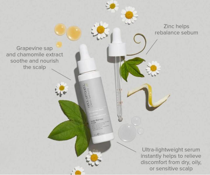 Serum koj�ce do wra�liwej sk�ry g�owy Paul Mitchell Clean Beauty Scalp Therapy Drops - 50 ml