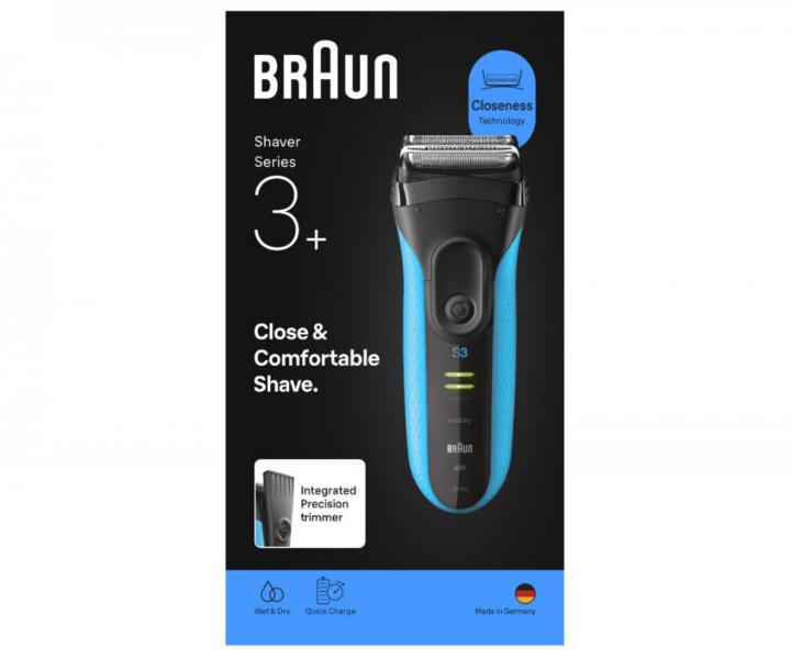 Golarka foliowa Braun Series 3+ 3040s - czarno-turkusowa