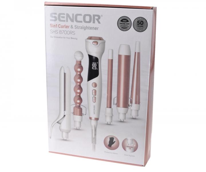 Wielofunkcyjna lok�wka do w�os�w Sencor 5in1 Curler & Straightener SHS 8700RS - bia�a
