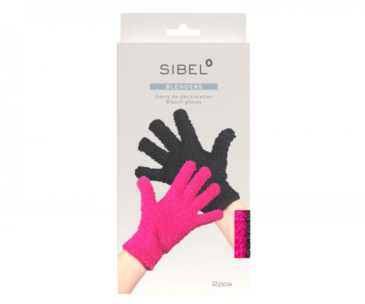 R�kawice do rozja�niania Sibel Bleach Gloves Blenders R�owe i Czarne - 2 szt.