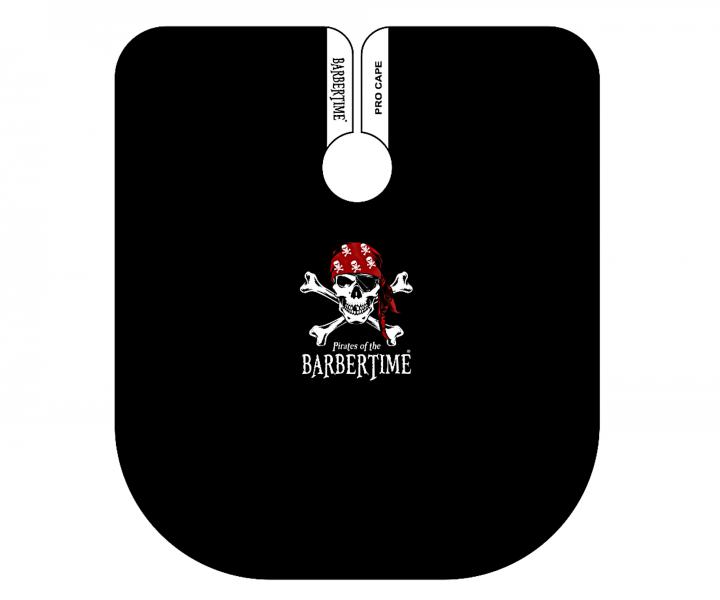 Mska peleryna do strzyenia wosw i brody Barbertime Black Pro Barber Cape XL - czarna