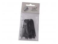 Kok�wka do w�os�w prosta Sibel - 6,3 cm - 50 szt - czarna