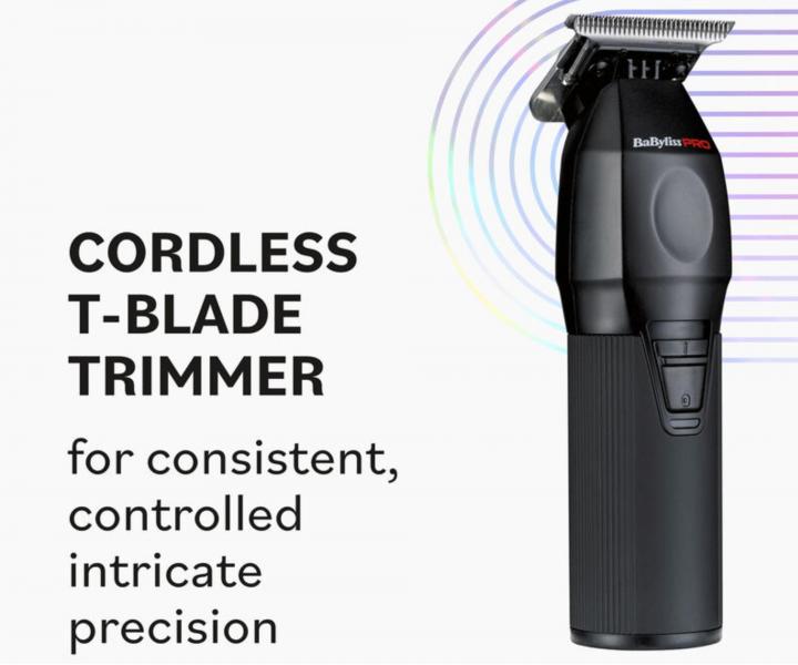 Profesjonalny trymer do w�os�w BaByliss Pro FreshFX T-Blade Trimmer FX76E - czarny