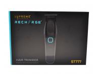Profesjonalny trymer do w�os�w z wymiennymi akumulatorami Supreme Trimmer Recharge ST777 - czarny