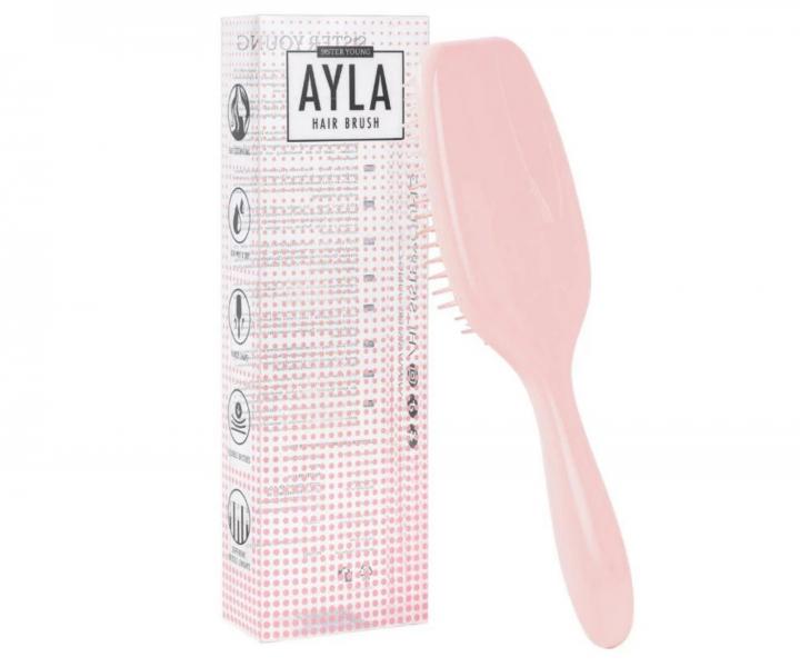 Szczotka do rozczesywania w�os�w Sister Young Ayla Hair Brush - jasnor�owa