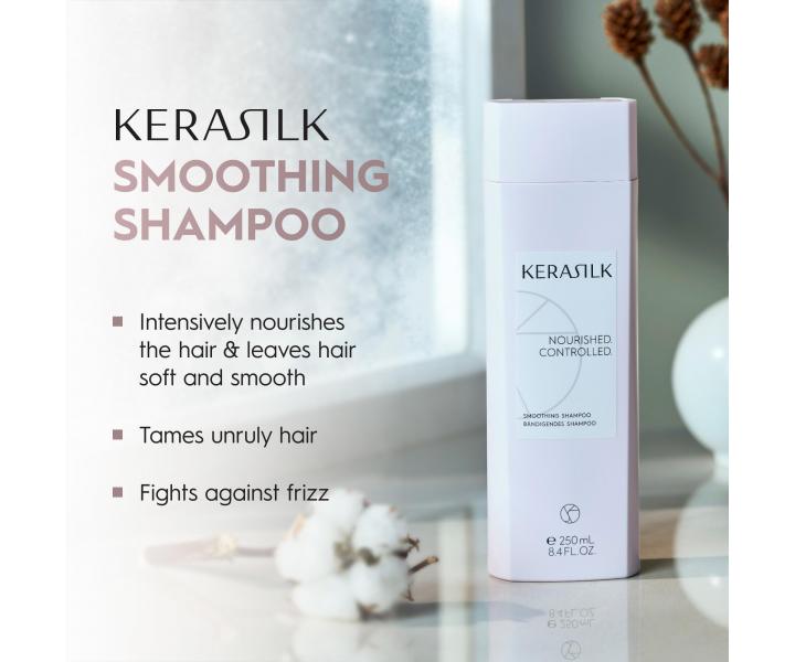 Zestaw upominkowy wygadzajcy do wosw krconych i niesfornych Kerasilk Smoothing Set + kosmetyczka gratis