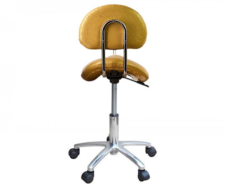 Taboret na kkach z oparciem Detail T2 - zoty (30)