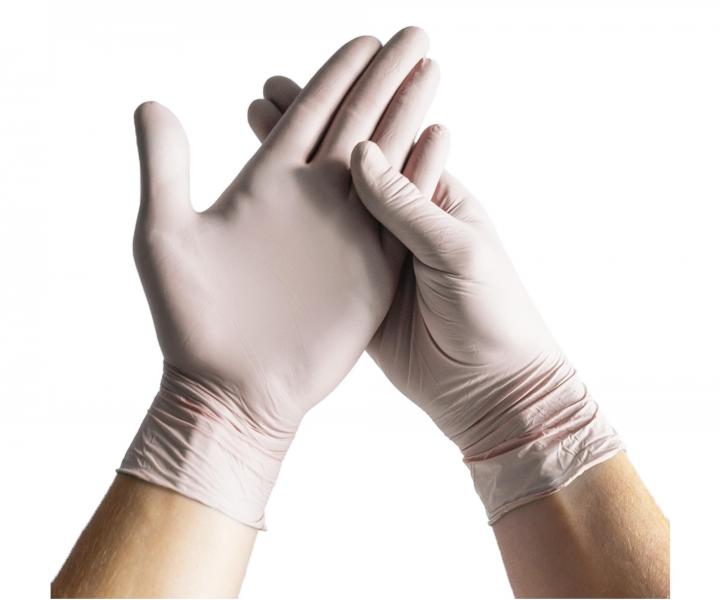 Rkawiczki lateksowe pudrowane Espeon Latex Fit - 100 szt. - biae - M