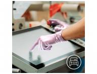 Rkawiczki nitrylowe Espeon Nitril Sparkle - 100 szt - rowe perowe - XS