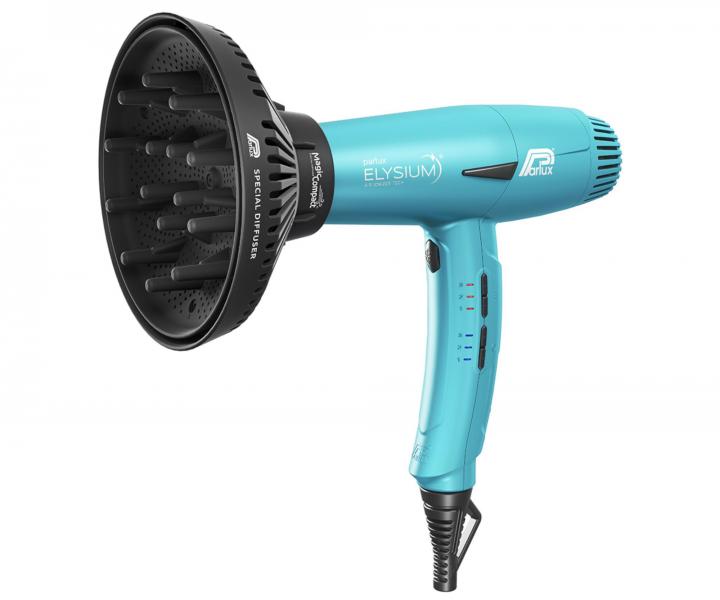 Profesjonalna suszarka do wosw z dyfuzorem Parlux Elysium Galaxy Blue - 2300 W - lazurowa