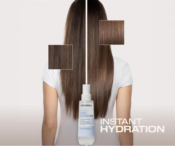 Spray nawil�aj�cy do wszystkich rodzaj�w w�os�w  Goldwell Dualsenses Pure Hydration 5-in-1 Hydrating Spray - 150 ml