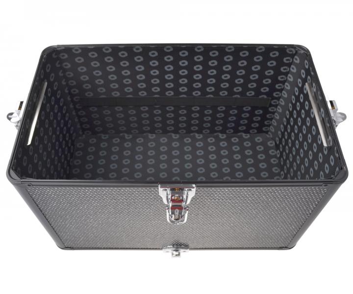 Profesjonalny kufer fryzjerski i kosmetyczny Sibel - czarny