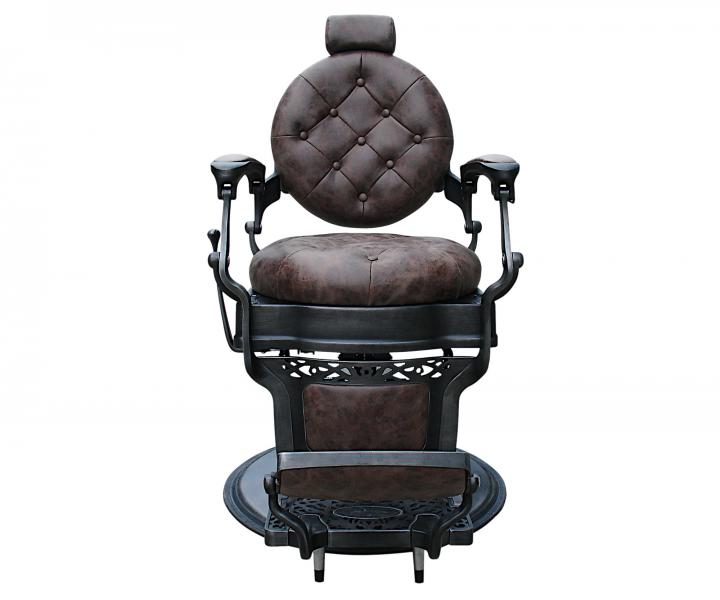 Fotel fryzjerski barberski Sibel Barburys Malone - brzowy