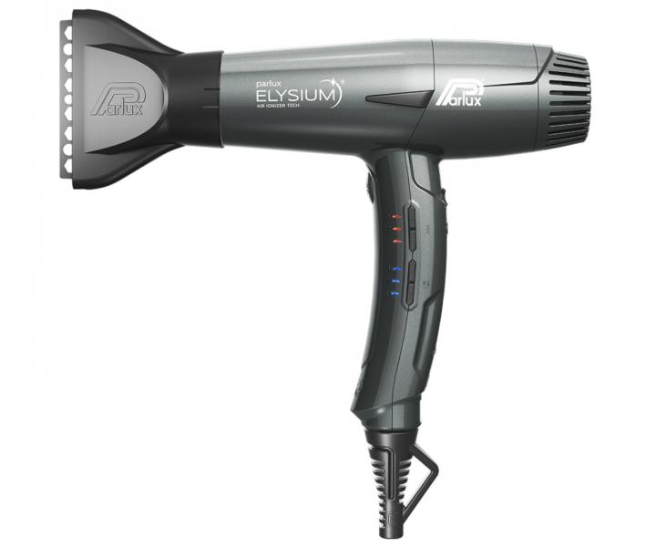 Profesjonalna suszarka do wosw z dyfuzorem Parlux Elysium Titanium Grey - 2300 W - szara metaliczna