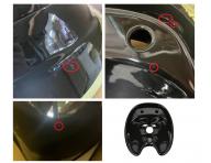 Umywalka ceramiczna do myjni fryzjerskiej Detail DHS-0325b - czarna - II. jako�� - wada ceramiki