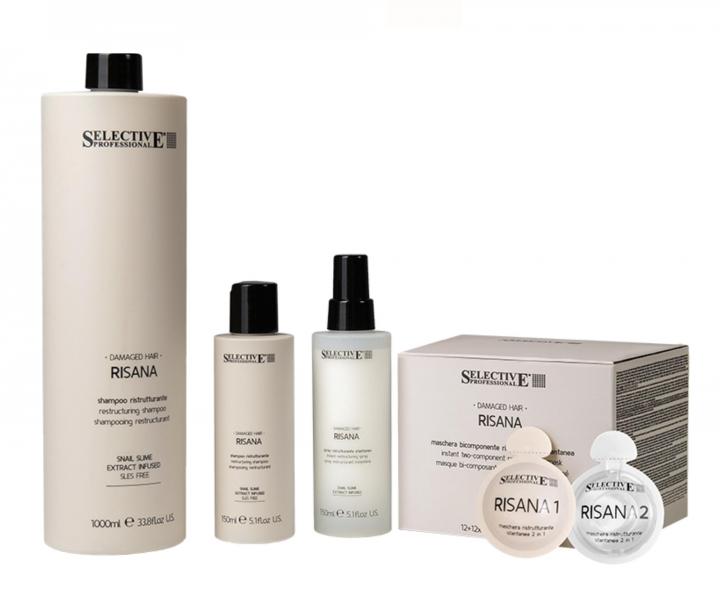 Szampon do w�os�w zniszczonych i obci��onych Selective Professional Risana Shampoo - 1000 ml