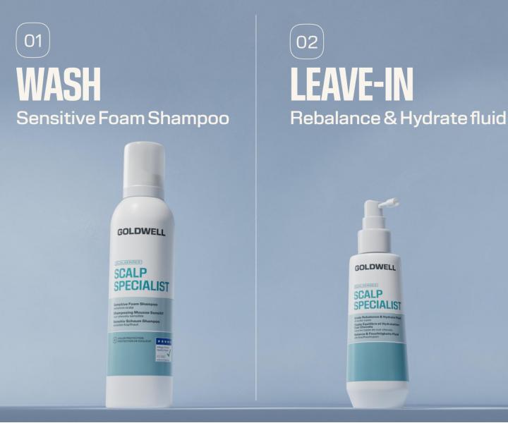 Spray bez sp�ukiwania nawil�aj�cy sk�r� g�owy Goldwell Dualsenses Scalp Specialist Rebalance & Hydrate Fluid - 150 ml