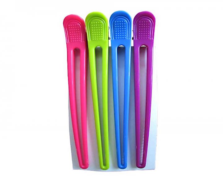 Klipsy do wosw Duko 2439 - 13,8 cm - stal nierdzewna/plastik - 4 szt.