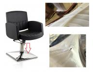 Fotel fryzjerski Detail Fast - czarny - II. jako�� - otarcia na podstawie