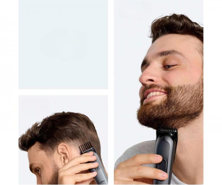 Wielofunkcyjny trymer do wosw, brody i ciaa Braun Series 3 AIO3500 - szary