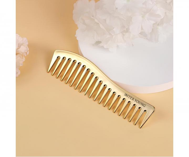 Grzebie� do w�os�w Sister Young Zuri Styling Hair Comb - 18,3 cm - z�oty