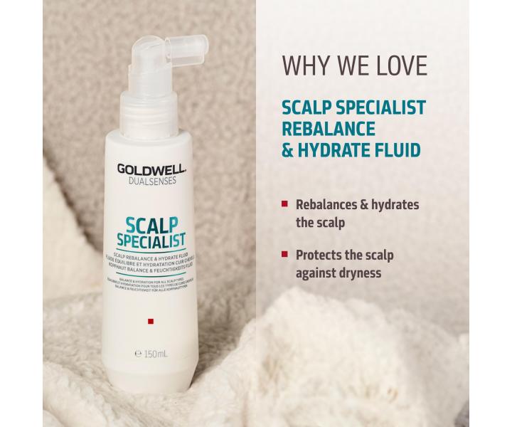 Zestaw upominkowy dla zdrowej skry gowy Goldwell Dualsenses Scalp Specialist Set + kosmetyczka gratis