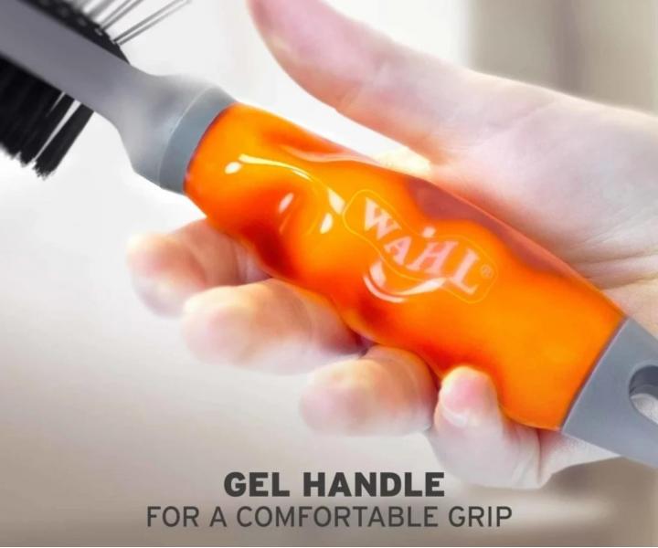 Dwustronna szczotka do piel�gnacji sier�ci zwierz�t Wahl Professional Double Sided Brush 58421 - pomara�czowa