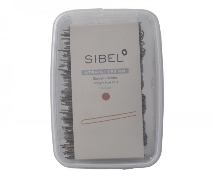 Kok�wka do w�os�w prosta Sibel - 6,5 cm - 500 g - br�zowa