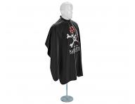 Mska peleryna do strzyenia wosw i brody Barbertime Black Pro Barber Cape XL - czarna