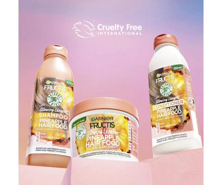 Maska rozwietlajca do wosw dugich Garnier Fructis Pineapple Hair Food 3 Usages Mask - 400 ml