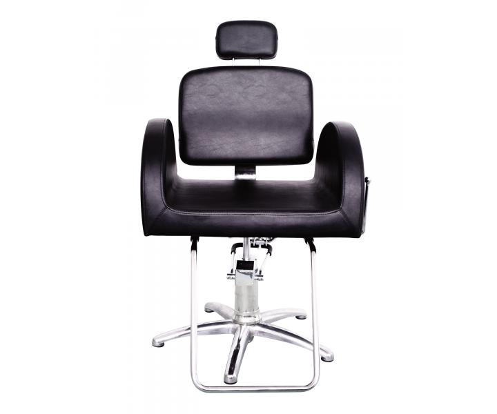 Fotel fryzjerski Original Best Buy Rhne - czarny - II. jako - rysy na metalowej czci oparcia
