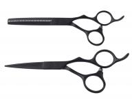 Noyczki fryzjerskie Olivia Garden SilkCut Pro Matt Black