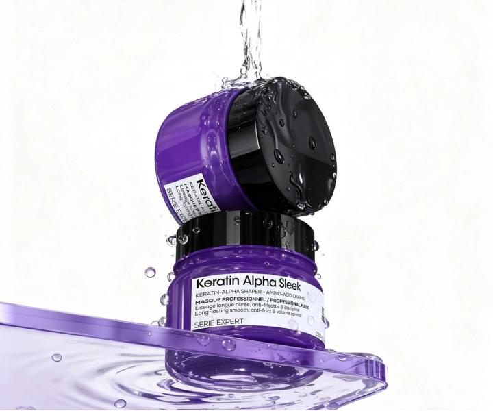 Maska wyg�adzaj�ca do w�os�w pusz�cych si� Lor�al Professionnel Serie Expert Keratin Alpha Sleek - 250 ml