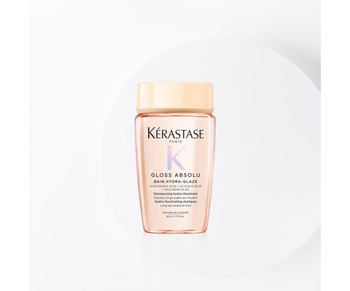 Zestaw upominkowy nawilajcy i nadajcy poysk wosom skonnym do puszenia si Krastase Gloss Absolu Anti-frizz